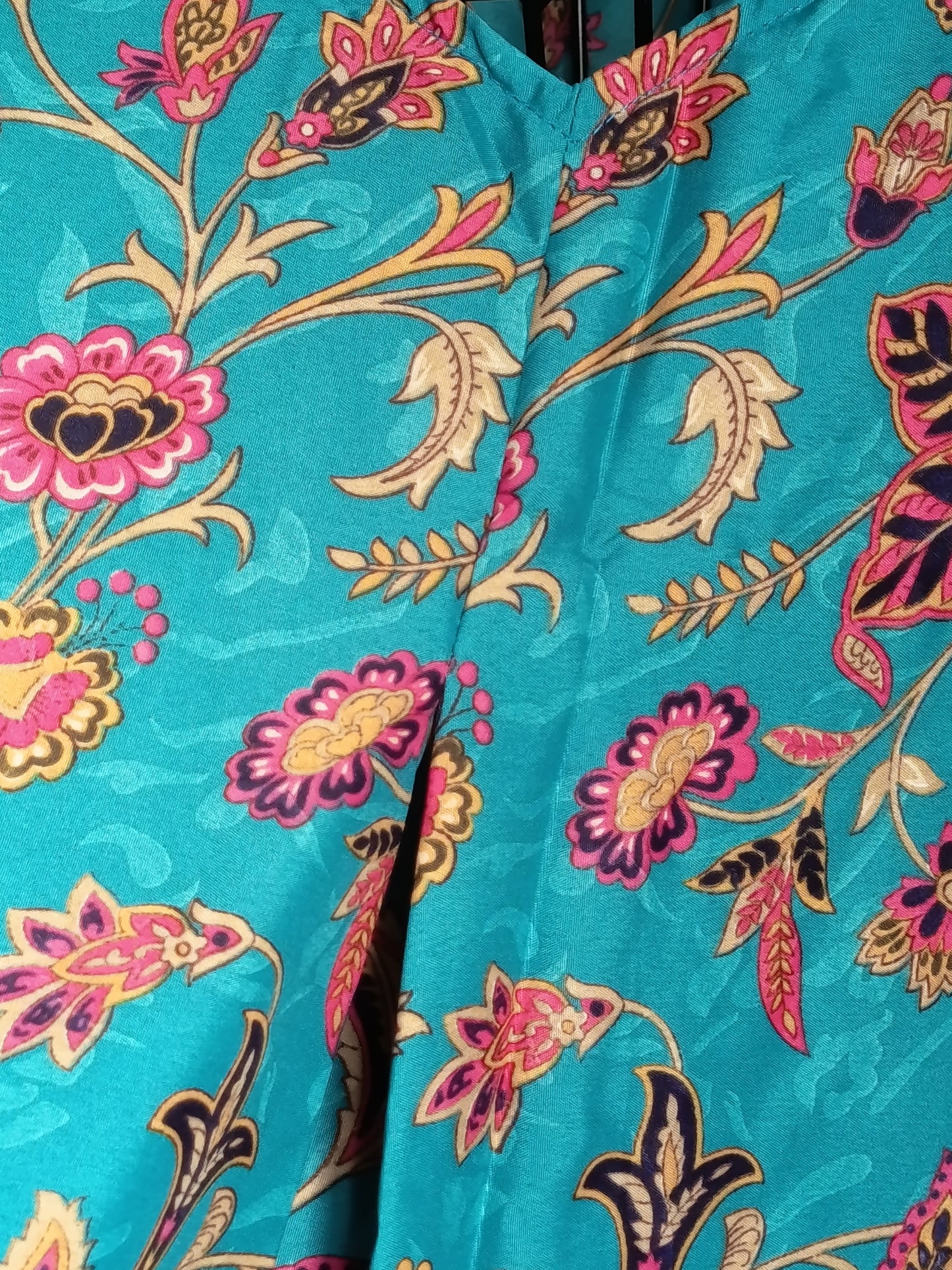 Tunique grande taille, polyester, bleu, rose, marron, taille 56/60, N9