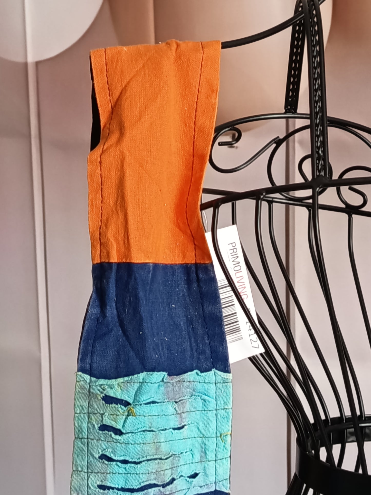 Sac à bandoulière à patchwork, ethnique, 100% coton, multicolore, N7B