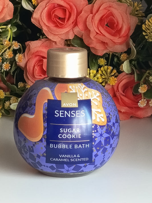 ✨ Bain Moussant Avon Senses – Édition "Sugar Cookie" (Vanille & Caramel) 🍪🧁