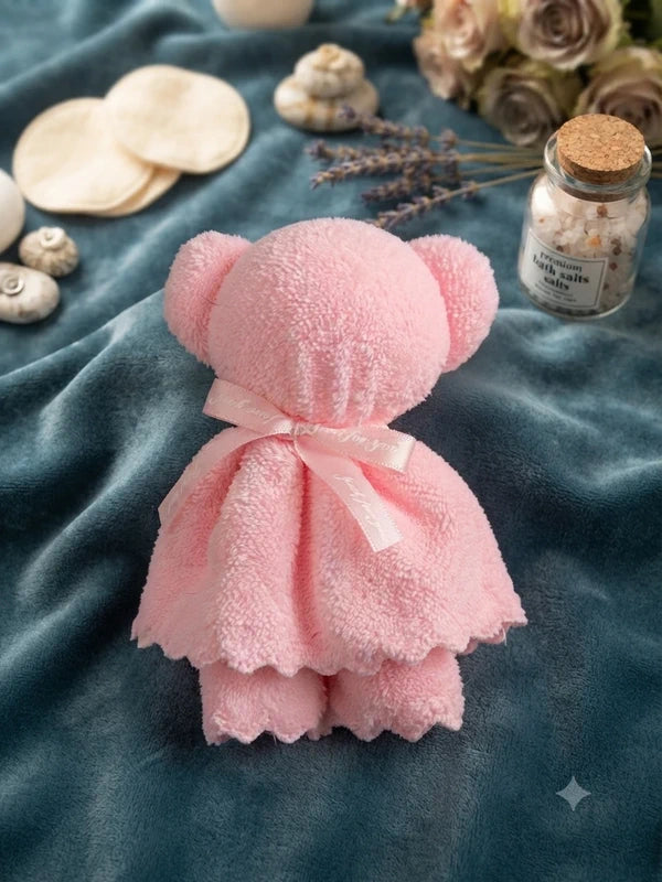 🧸✨ Adorable Petit Ourson en Serviette d'invités – Doux, Pratique et Idéal pour Offrir 🎁💖