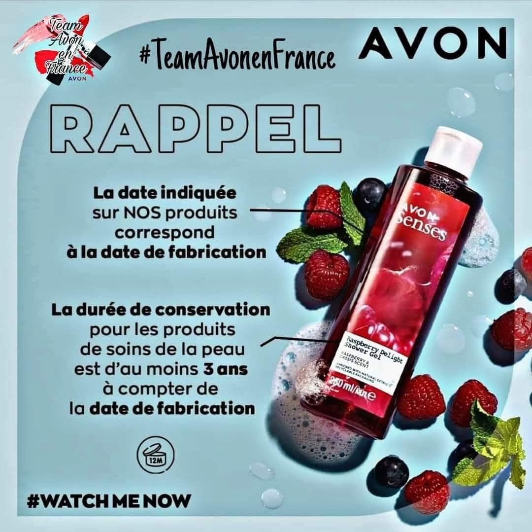 Date de péremption des produits AVON
