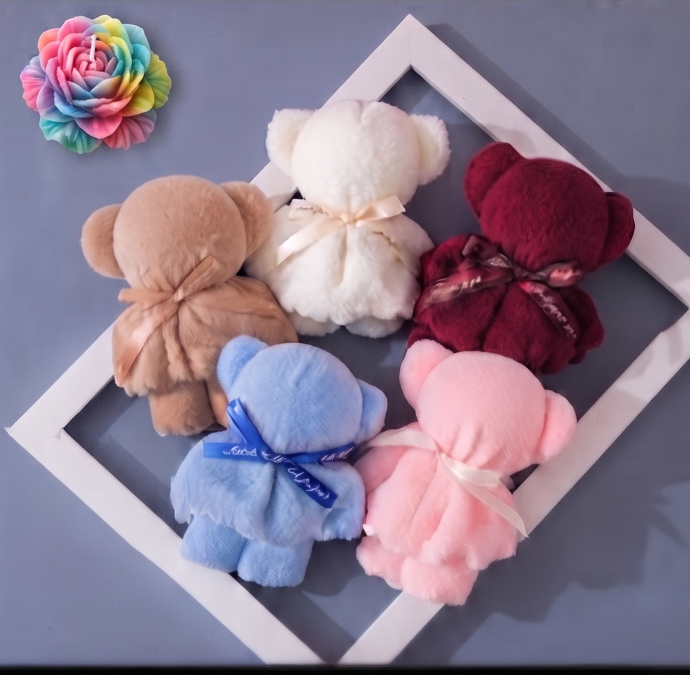 🧸✨ Adorable Petit Ourson en Serviette d'invités – Doux, Pratique et Idéal pour Offrir 🎁💖