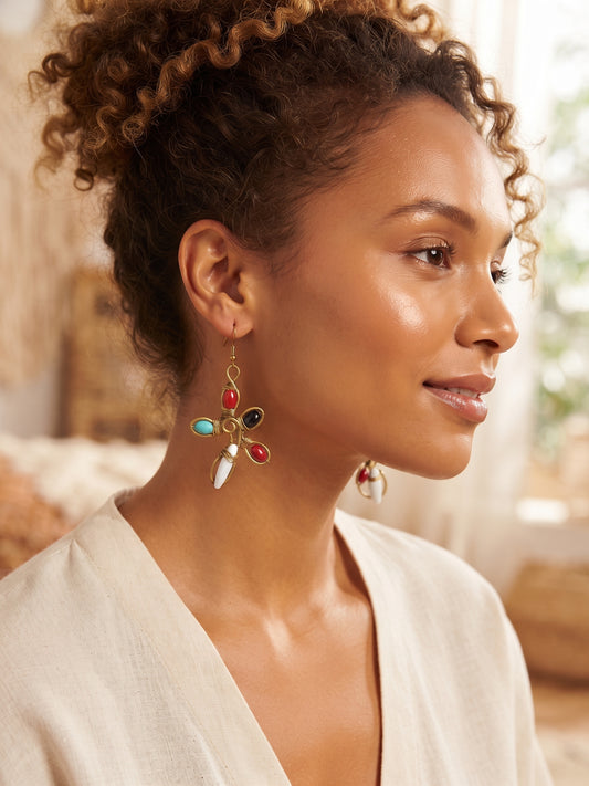 🌟 Boucles d'oreilles "Étoile de Vie" Vintage (Y2K) – Trésor du Stock Dormant ! 💎✨