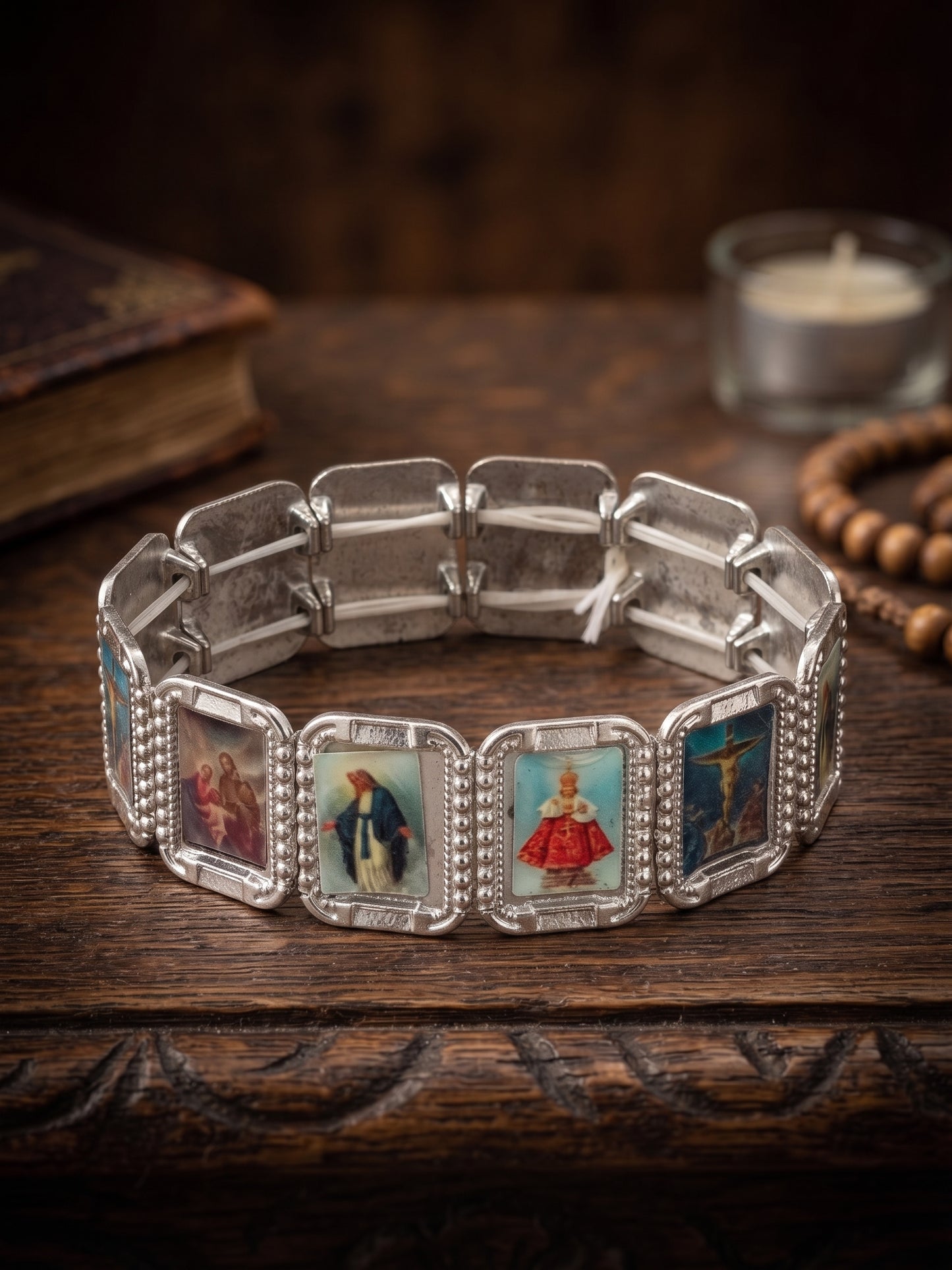 ✨ Bracelet Sacré "Lumière Divine" – Un Bijou de Dévotion Unique ✨Vintage 2000