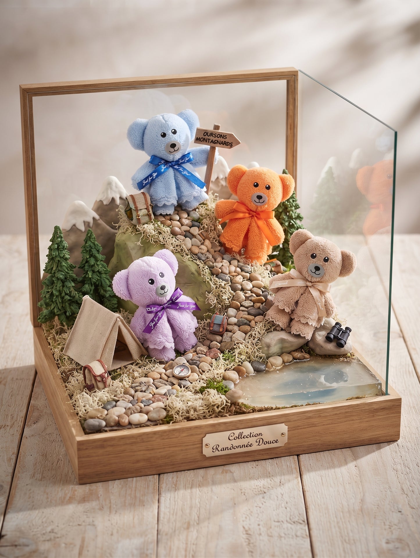 🧸 Oursons "Douceur" : Le Cadeau Adorable en Serviette d'Invitée Pliée 🌸