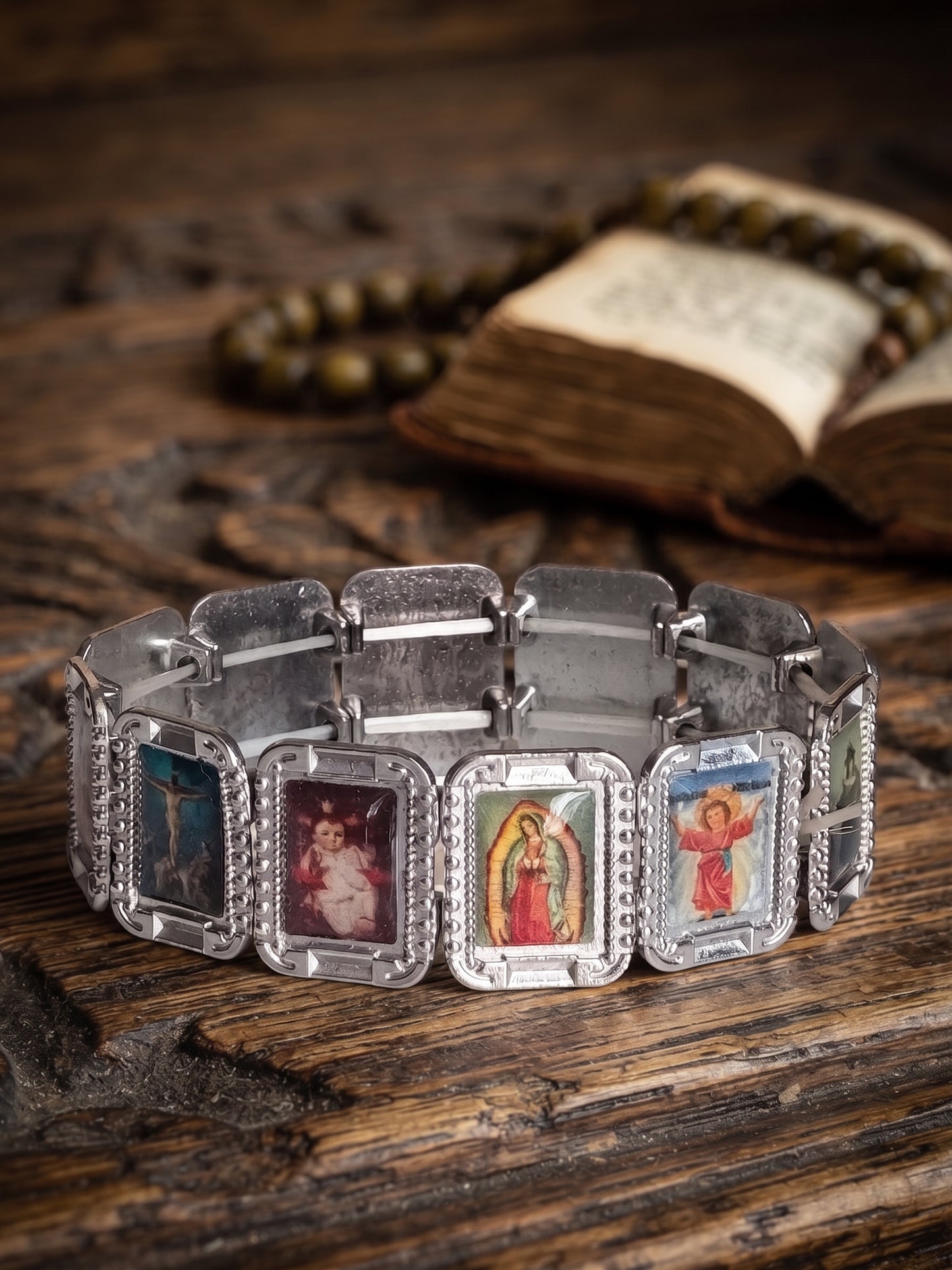 ✨ Bracelet Sacré "Lumière Divine" – Un Bijou de Dévotion Unique ✨Vintage 2000