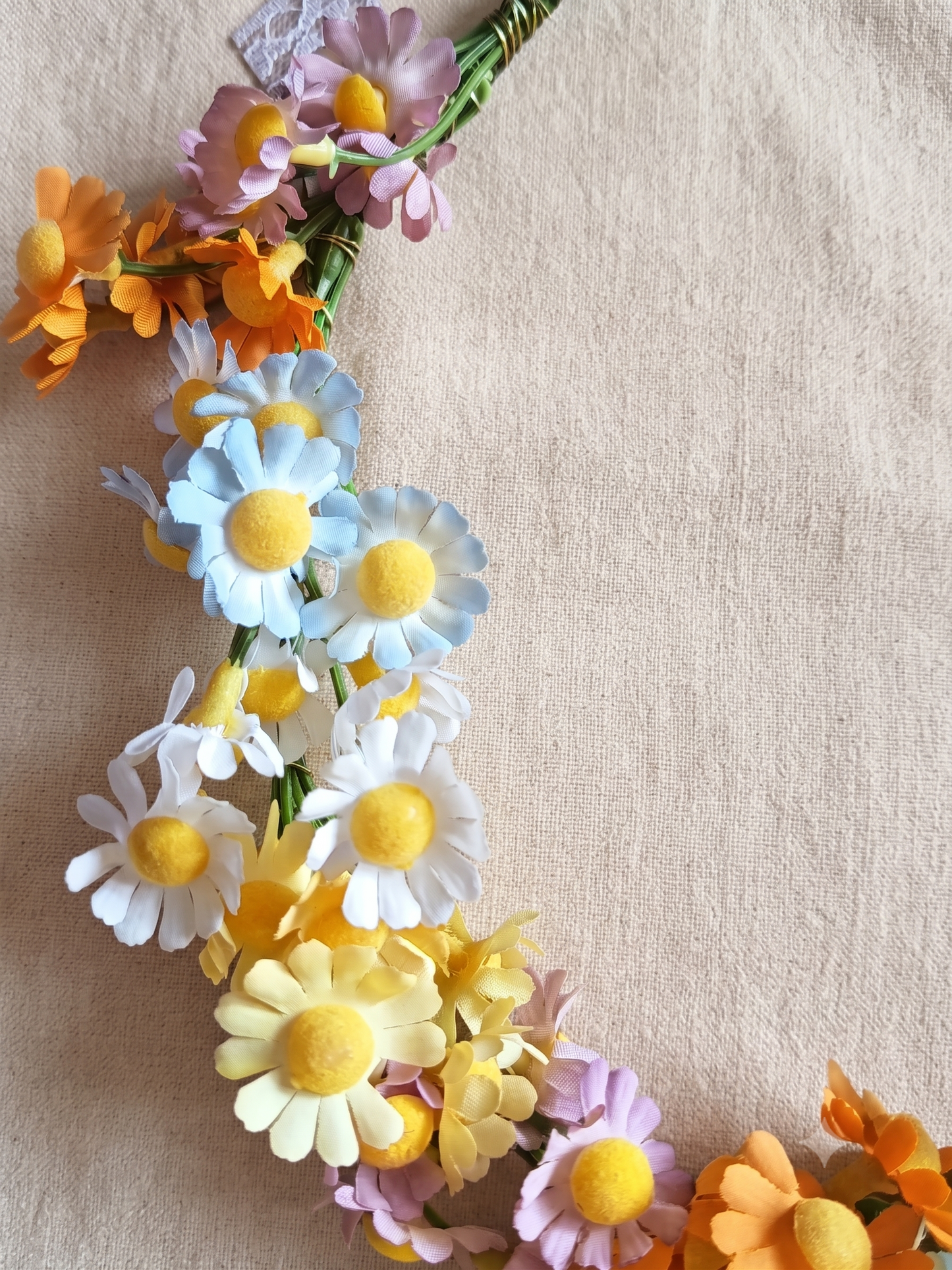 Couronne de Tête Bohème "Prairie Fleurie" , style marguerites🌸✨Champêtre