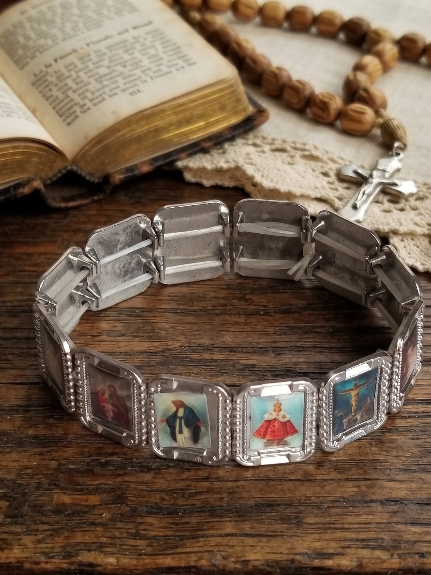 ✨ Bracelet Sacré "Lumière Divine" – Un Bijou de Dévotion Unique ✨Vintage 2000