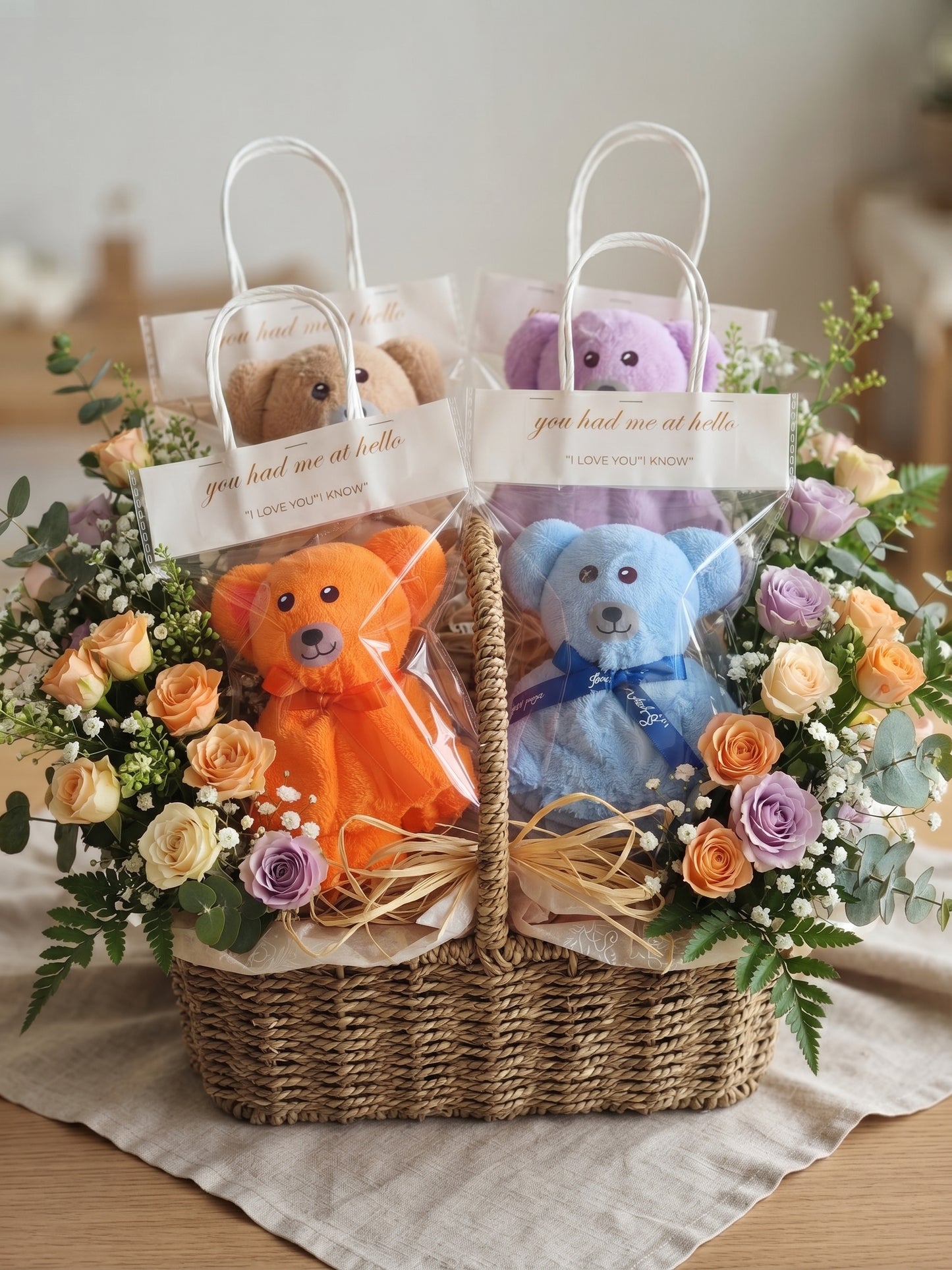 🧸 Oursons "Douceur" : Le Cadeau Adorable en Serviette d'Invitée Pliée 🌸