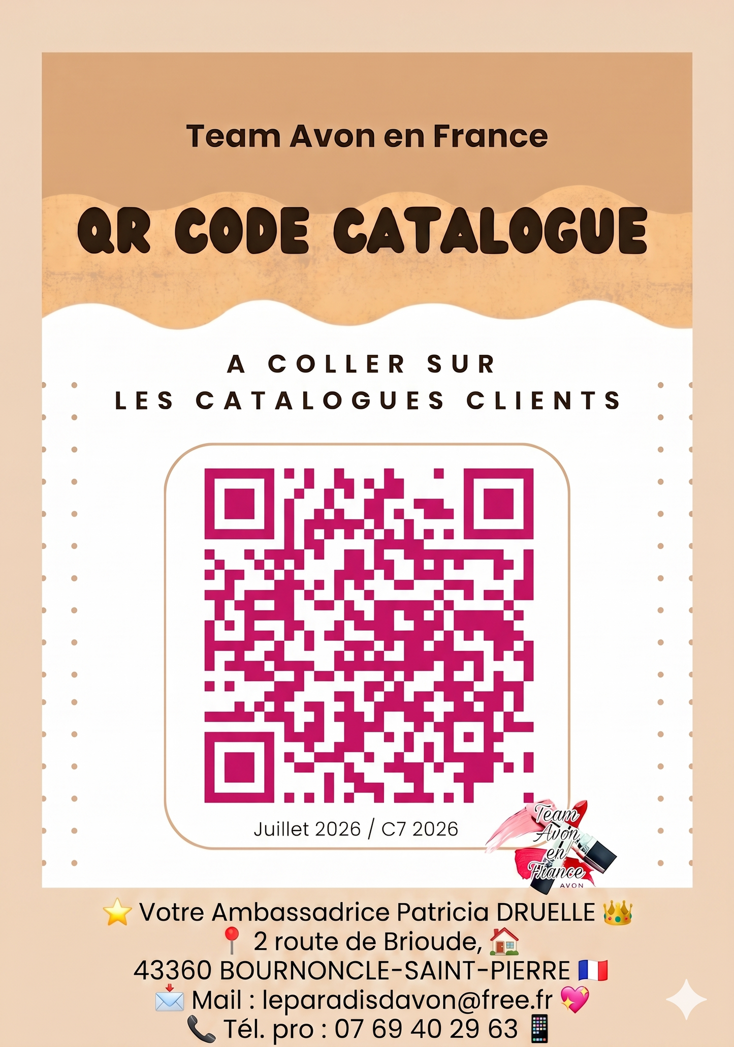 Brochure AVON en français de juillet 2026