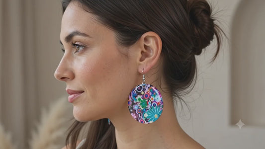 ✨ Boucles d'oreilles XXL "Y2K Pop" – Trésor Vintage Exceptionnel ✨