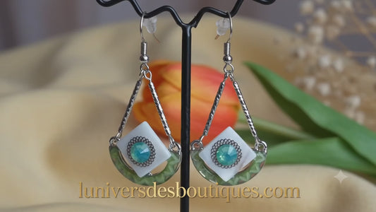 💎 Boucles d'Oreilles Géométriques Chic & Éclatantes – Accessoire Tendance ✨