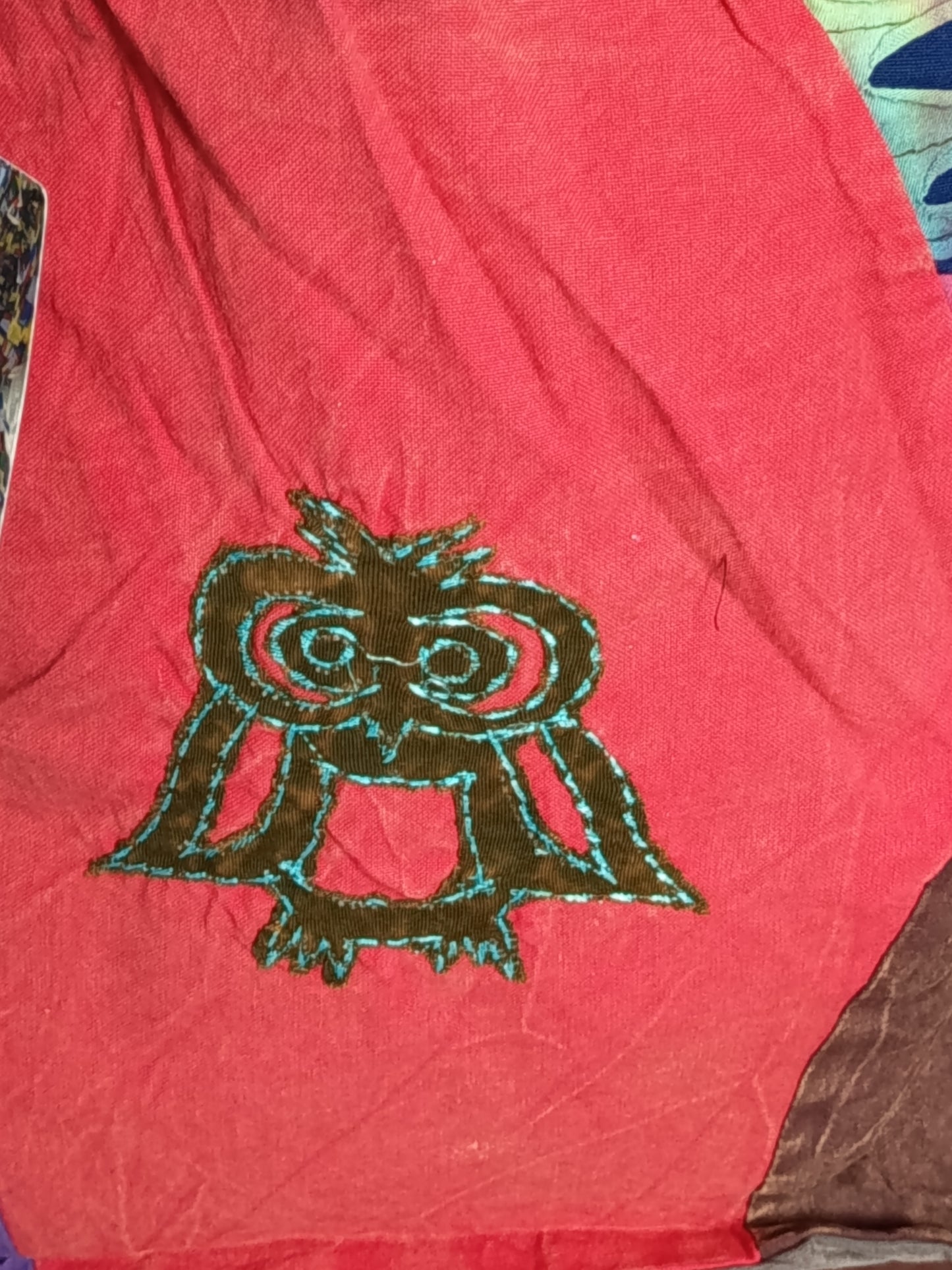 Sac à bandoulière à patchwork, ethnique, coton, très coloré N7A