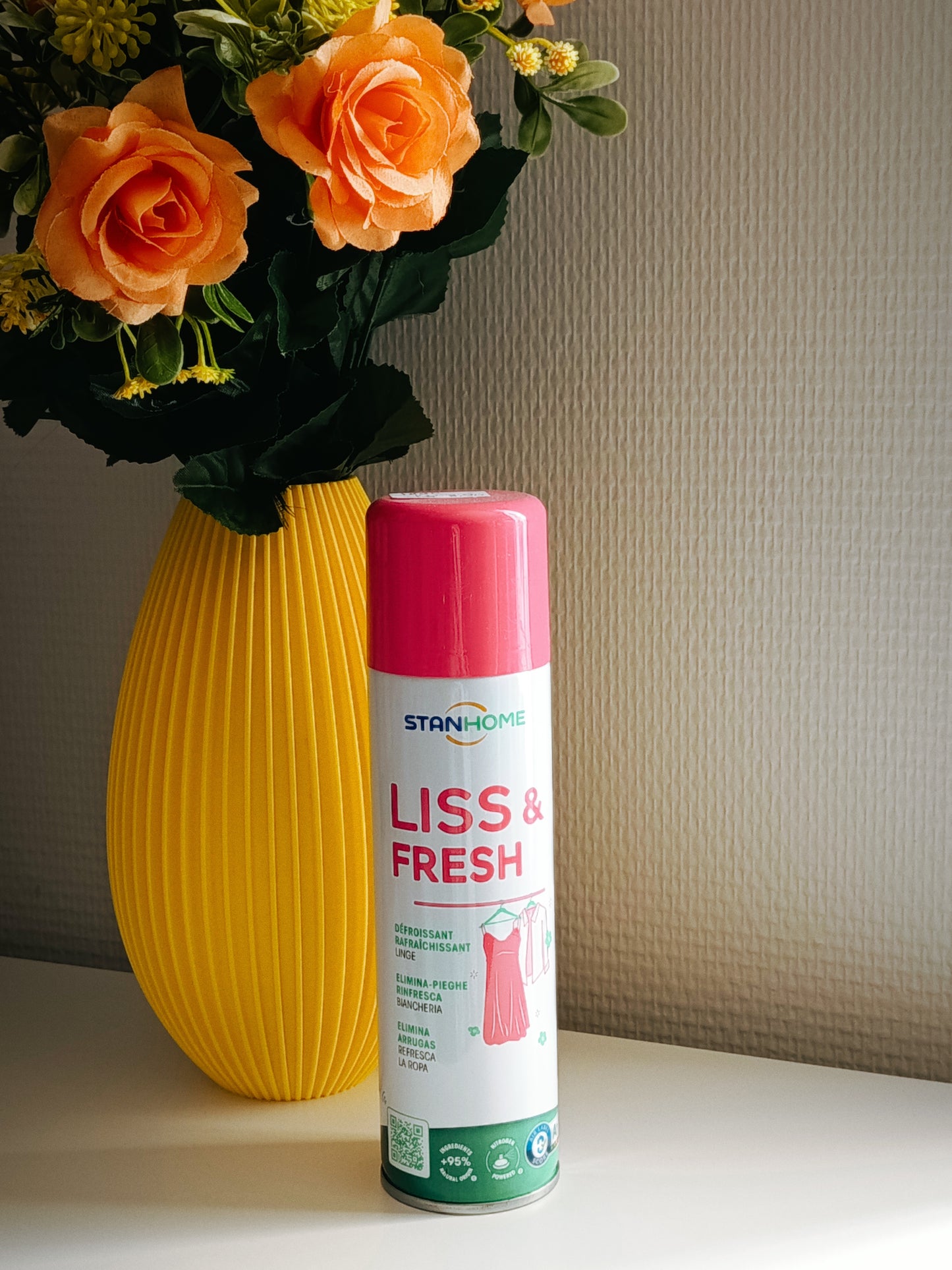 Liss et Fresh : défroissant rafraîchissant pour linge