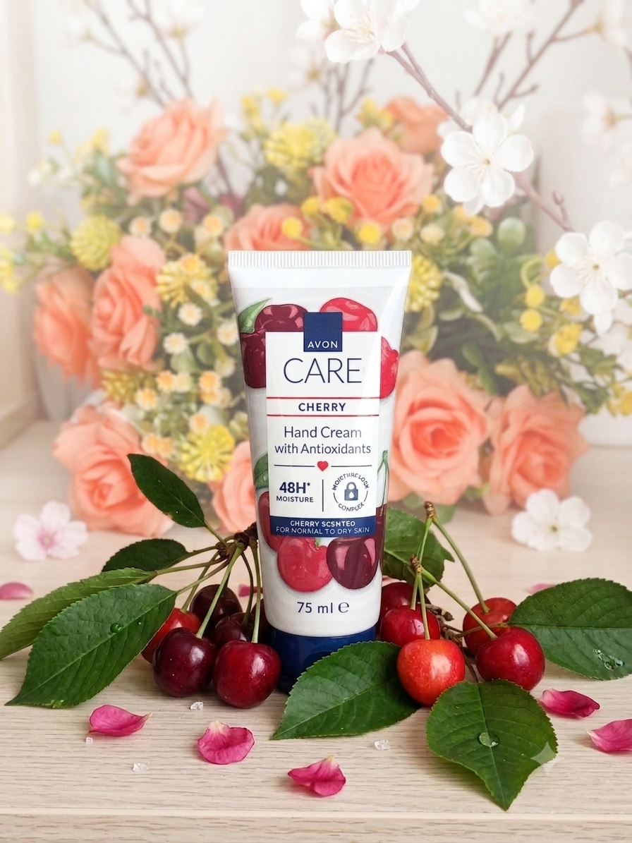 🍒 Crème Mains Avon Care à la Cerise – Hydratation Gourmande 48H 🌸