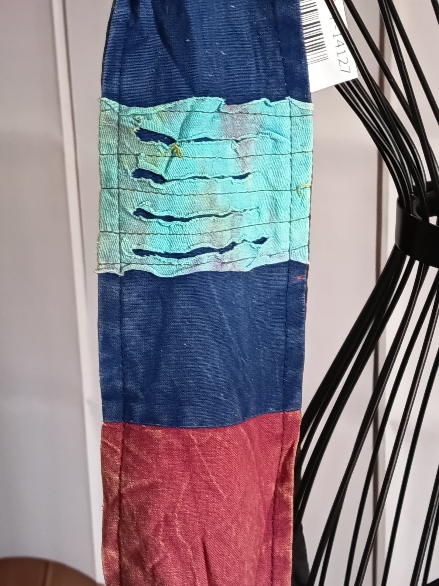 Sac à bandoulière à patchwork, ethnique, 100% coton, multicolore, N7B