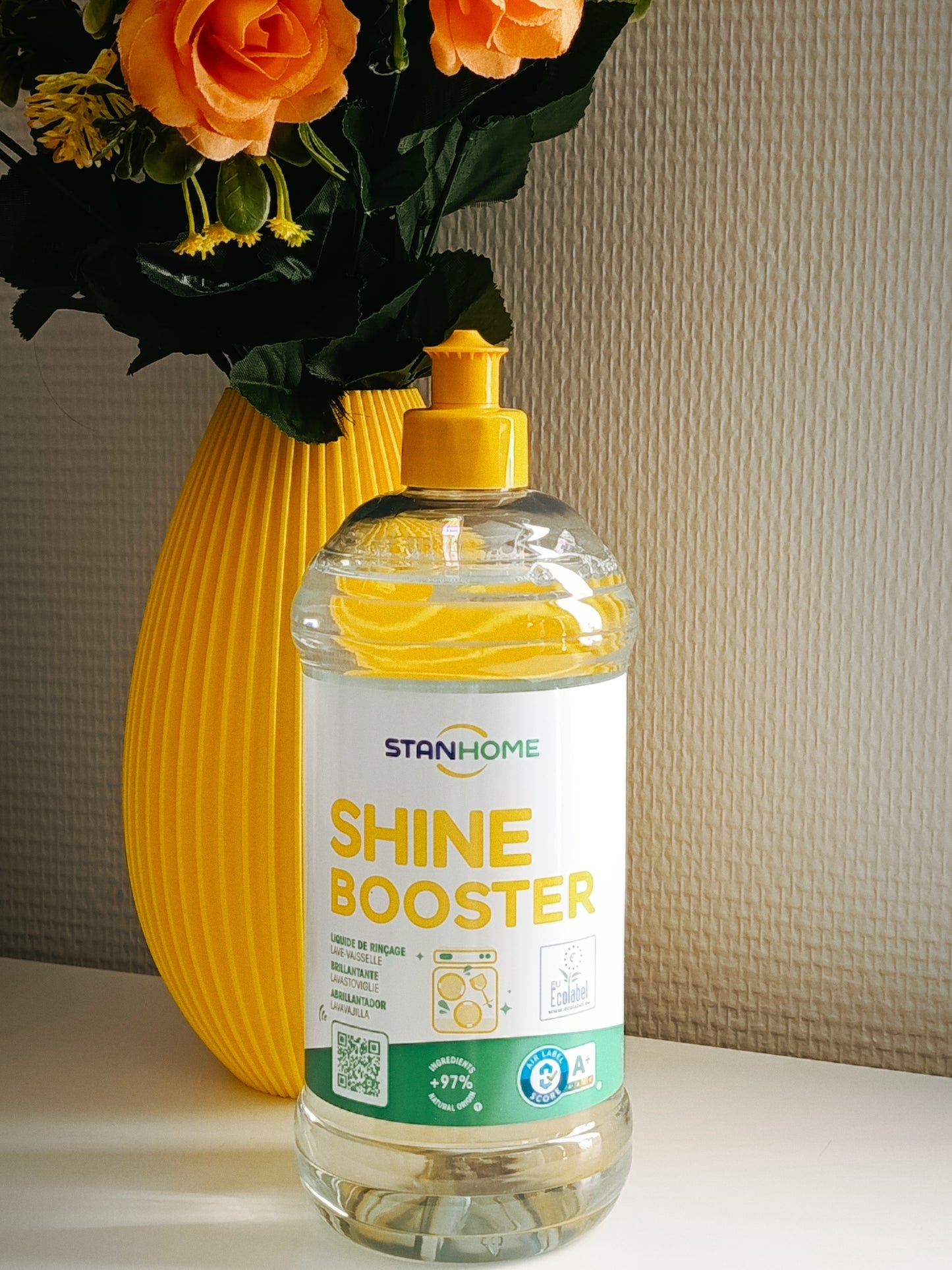 Shine booster : liquide de rinçage lave-vaisselle