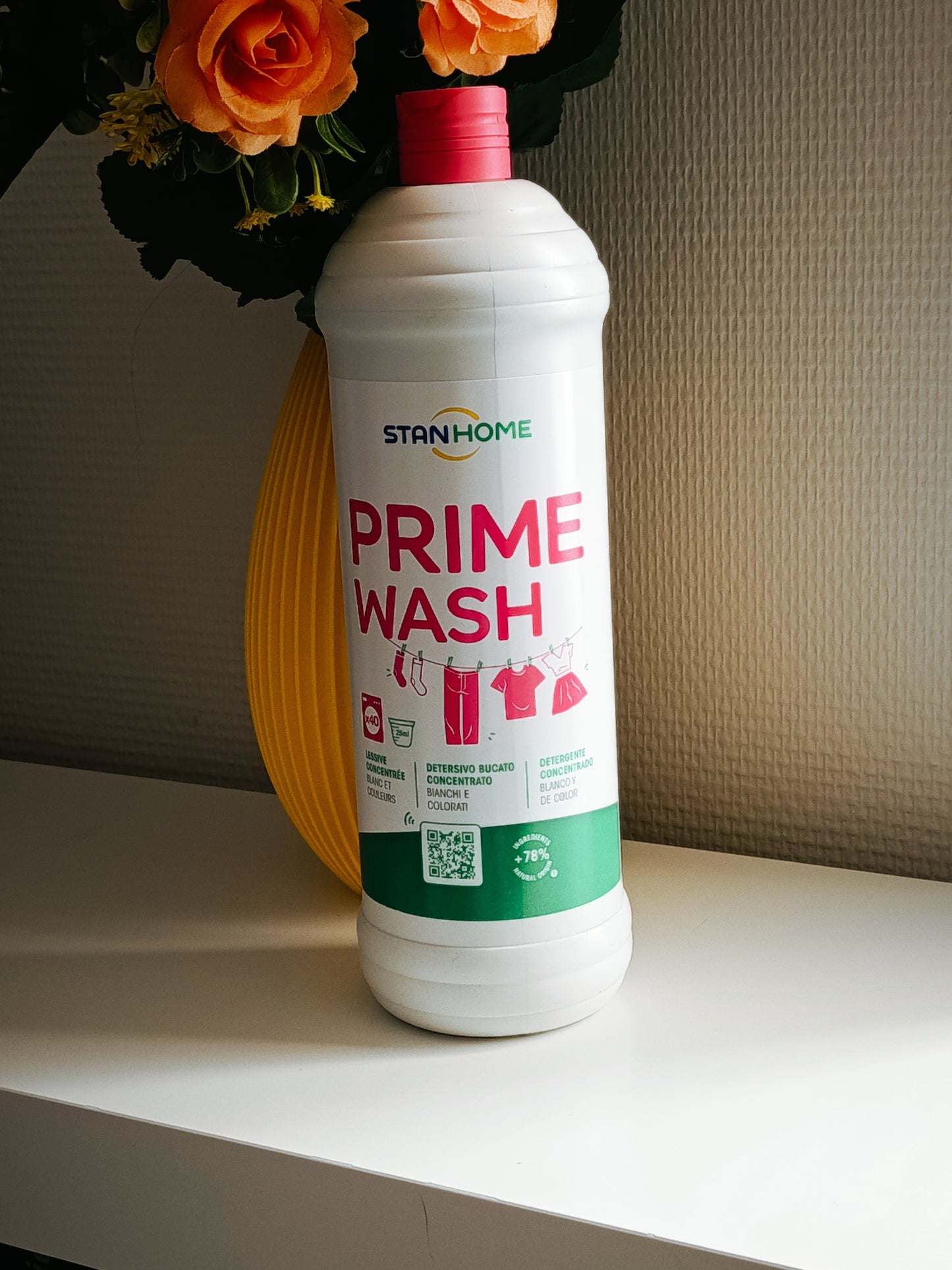 Prime Wash : lessive concentrée blanc et couleurs de Stanhome