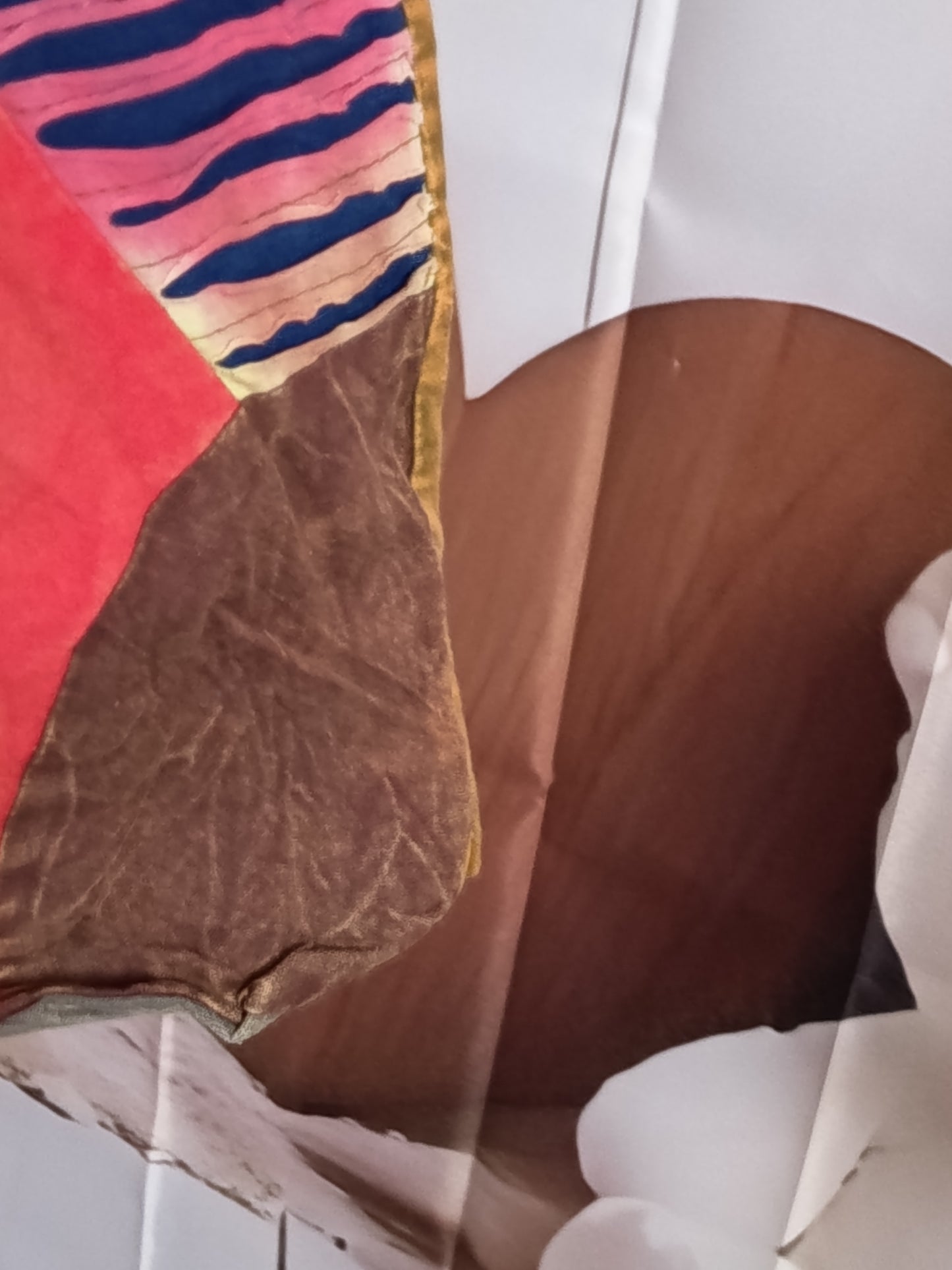 Sac à bandoulière à patchwork, ethnique, coton, très coloré N7A