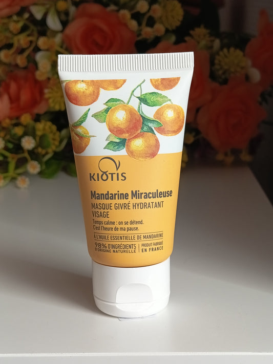 🍊Masque givré hydratant visage, à la Mandarine Miraculeuse 🍊de Kiotis