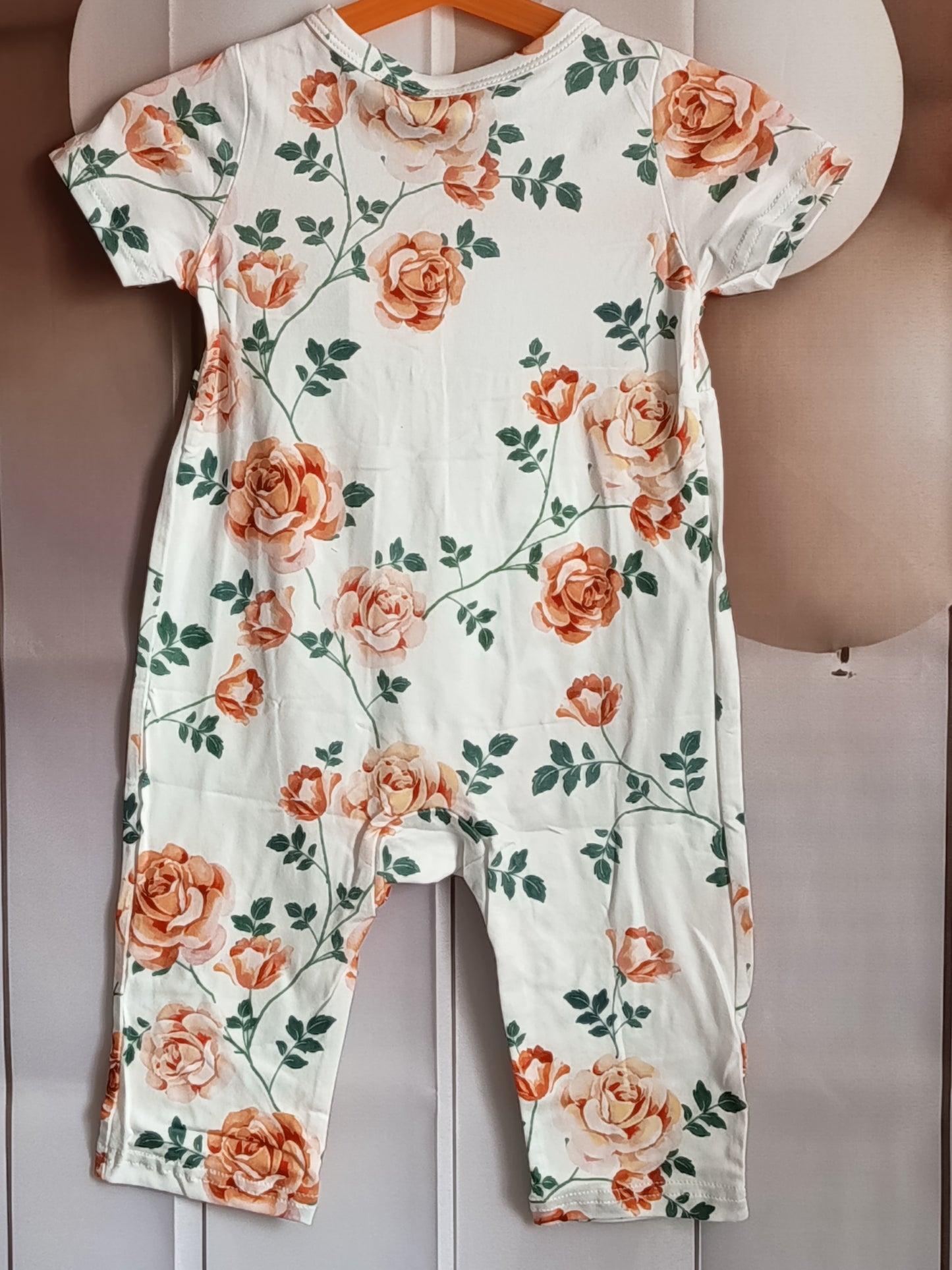 🌸 Adorable grenouillère sans pied à Fleurs PatPat pour Bébé 🌸Taille 6 à 9 mois