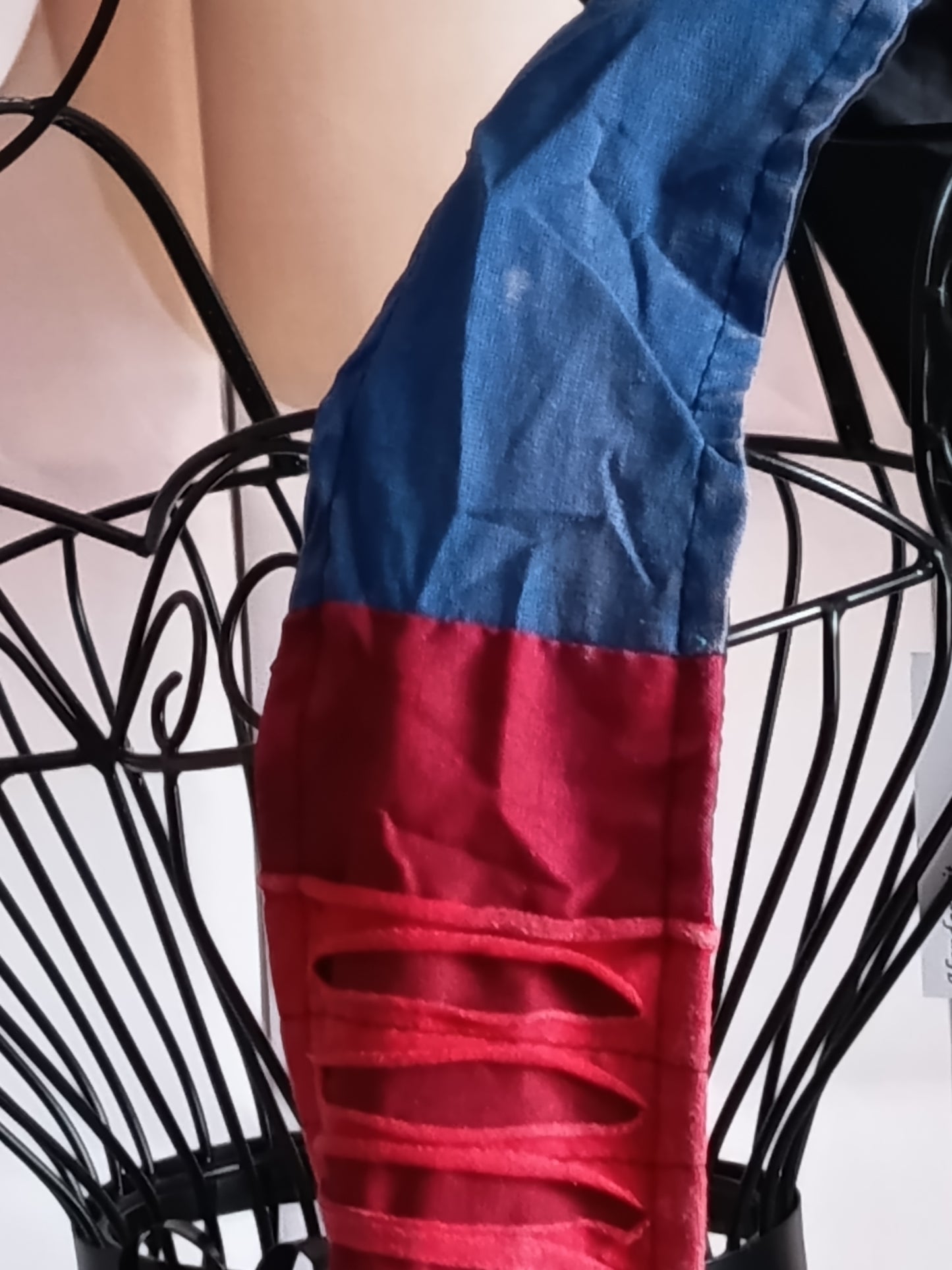Sac à bandoulière à patchwork, ethnique, 100% coton, coloré N6