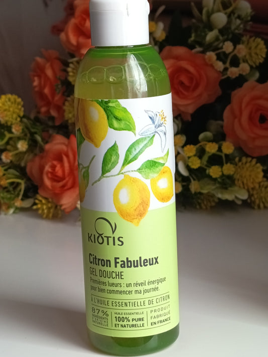 Gel Douche Kiotis - Citron Fabuleux 🍋 | Réveil Énergique &amp; Naturel 🌿