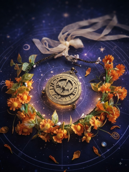 👑 Couronne de Fleurs Bohème Orange - Parfaite pour Mariage et Cérémonie 🌸🌿