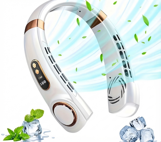 ❄️ Le Ventilateur de Cou Ultime : Fraîcheur, Style et Lumière ! ❄️