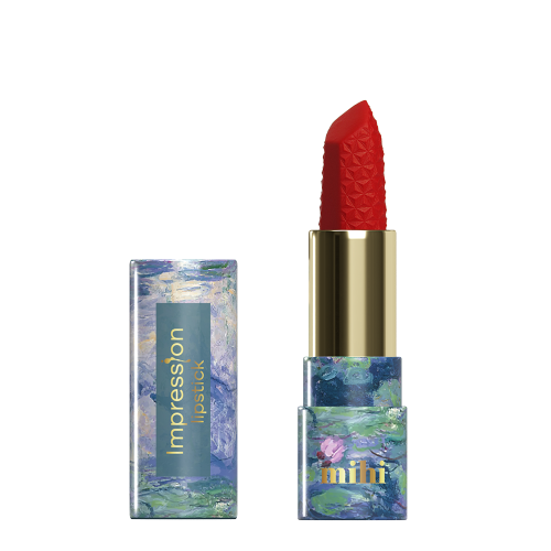 Impression. Rouge à lèvres rouge classique de Mihi