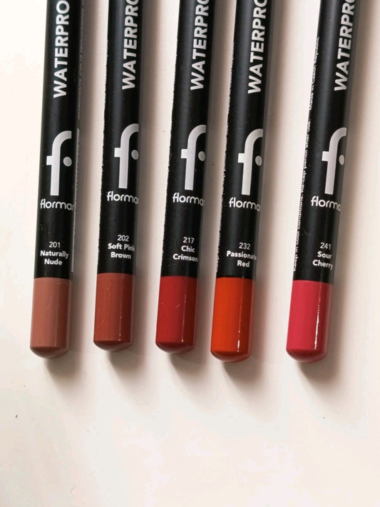 Crayon Waterproof contour de lèvres lipliner, Finition mate longue tenue Flormar
