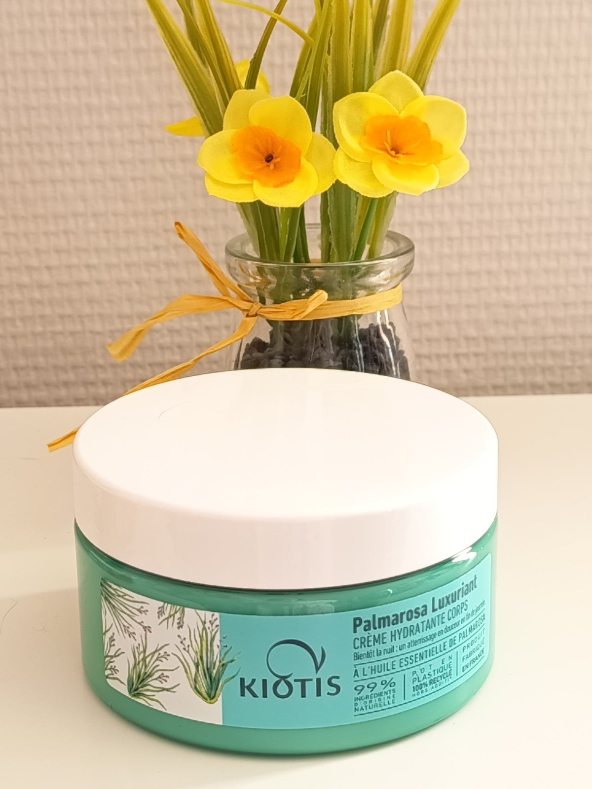 Palmarosa Luxiriant : crème  hydratante corps de Kiotis