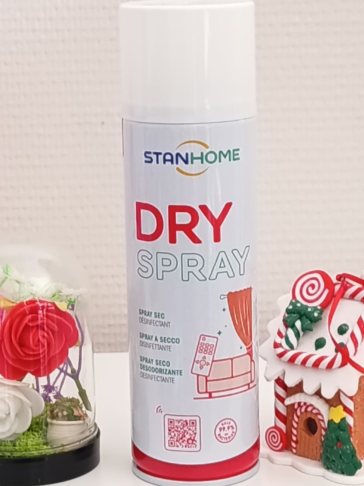 Dry Spray est un spray sec désinfectant, De Stanhome