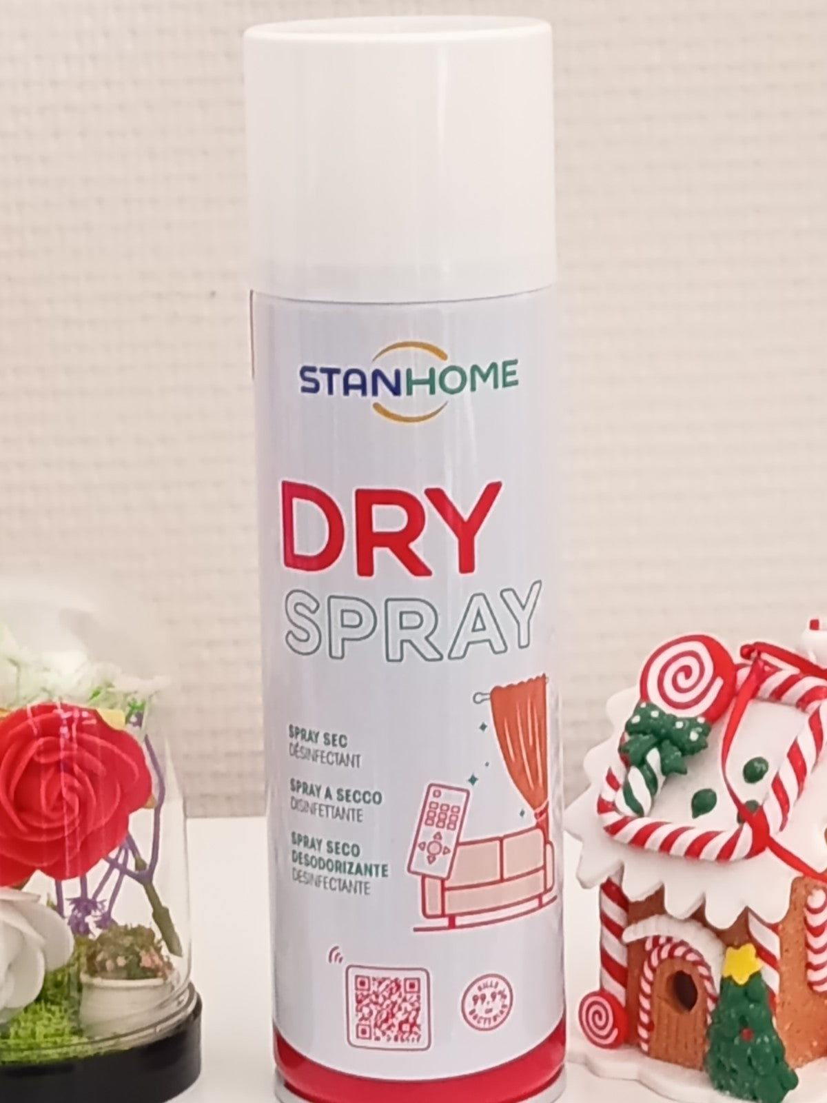 Dry Spray est un spray sec désinfectant, De Stanhome