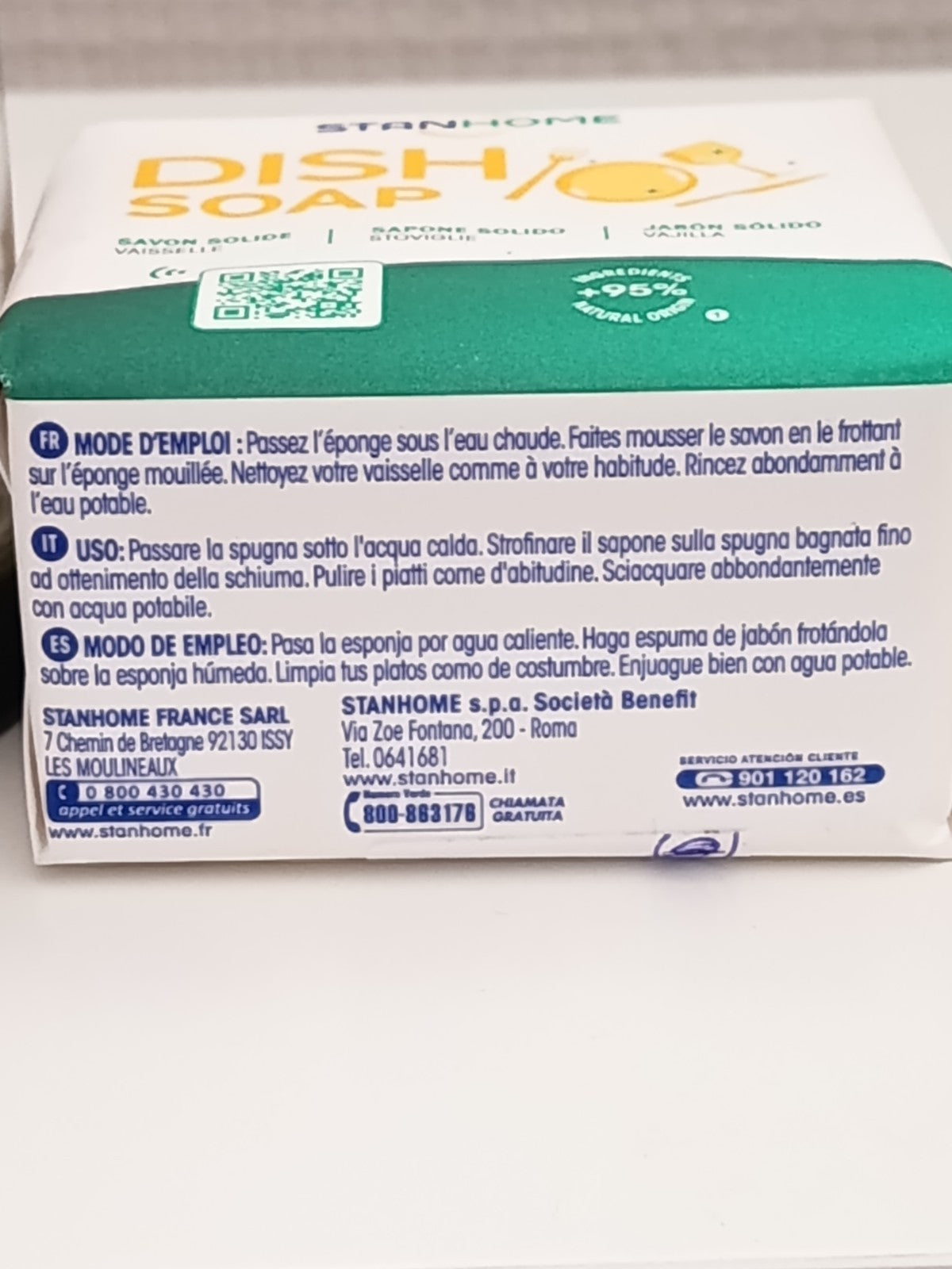 Dish Soap Savon solide Vaisselle (150g),  De Stanhome